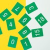 Plastic Numbered Tags Number Disc Number Token Rectangle (0-50, Green)