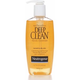 Neutrogena Deep Clean Facial Cleanser, Normal to Oily Skin 6.70 oz (Pack of 5)