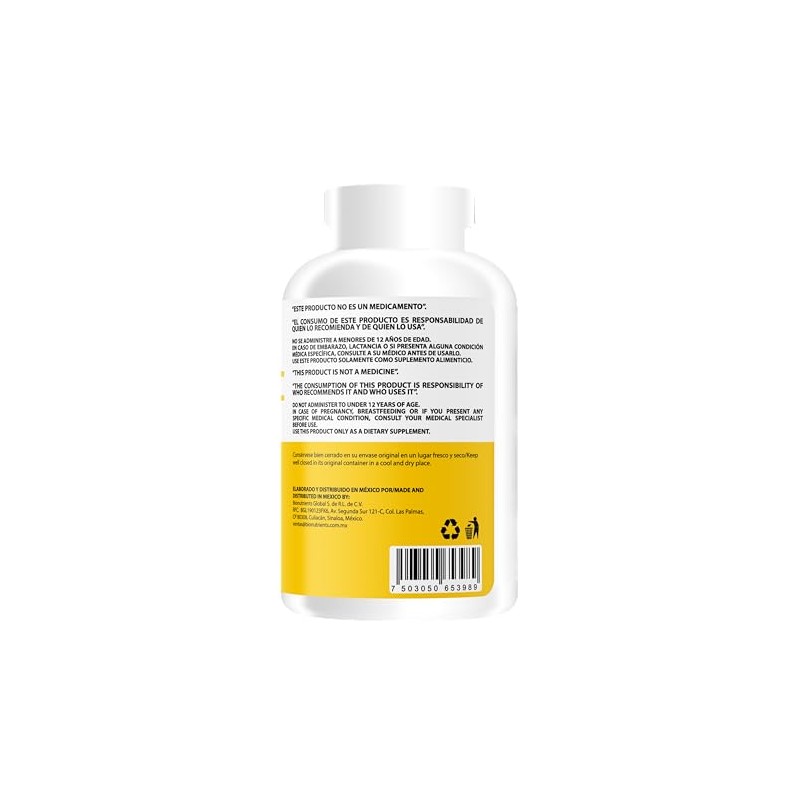 Wellthy Vitamina C 360 Cápsulas. 300mg, Solo 1 Cápsula al