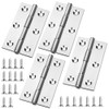 Bisagras para Puerta de Acero Inoxidable, 4 piezas Bisagras de