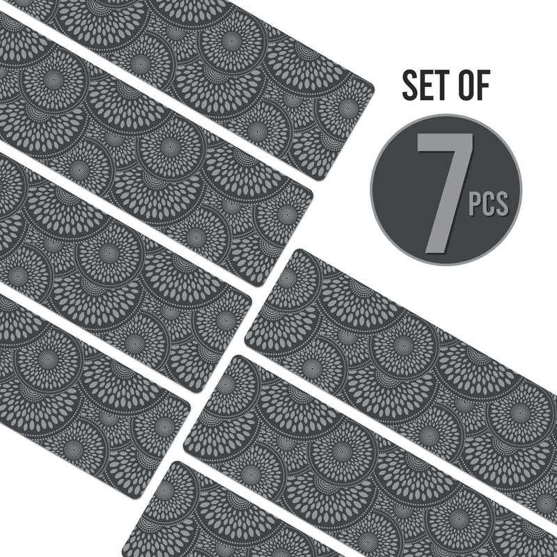 Shape28 Set of 7 Stair Treads Ultra-Thin with Non Slip