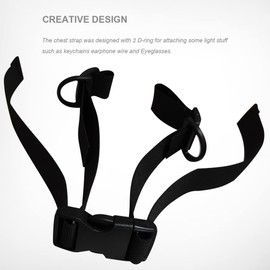 SYIDINZN Backpack Chest Strap, Heavy Duty Adjustable Hardness Backpack Sternum Strap Chest Belt with Quick Release Buckle with D-Ring for Camping Hiking Jogging