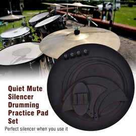 Sourdine Batterie Drum Mute Pads Drum Silencer Pads Drum Silencer Pads Drum Silencer Pads Drum Silencer Pads Drum Mute Pads Drum Kit Silencer Pads Drum Pad Practice Drum Sound Pads Cymbal Drum Mute Pa