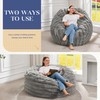 Hobestluk Bean Bag Chairs Beanbag Chair with Filler Adult Bean