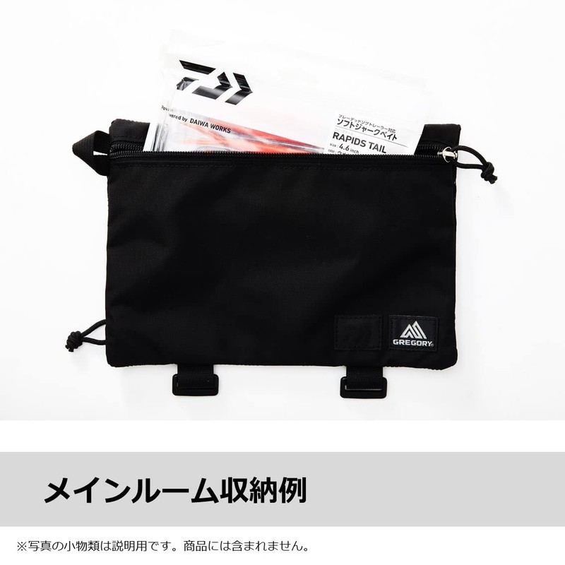 DAIWA GREGORY Envelope Pouch+D(B)BK, Black