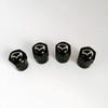 Black Dust Valve Caps with Maz Black Logo. Flair Crossover
