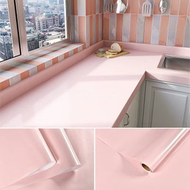 Wudnaye Pink Wallpaper Peel and Stick Wallpaper Pink Contact Paper for Cabinets 11.8 inch x 196.8 inch Glitter Pink Countertop Covers for Kitchen Wall Paper Peel and Stick Contact Paper Vinyl Decor