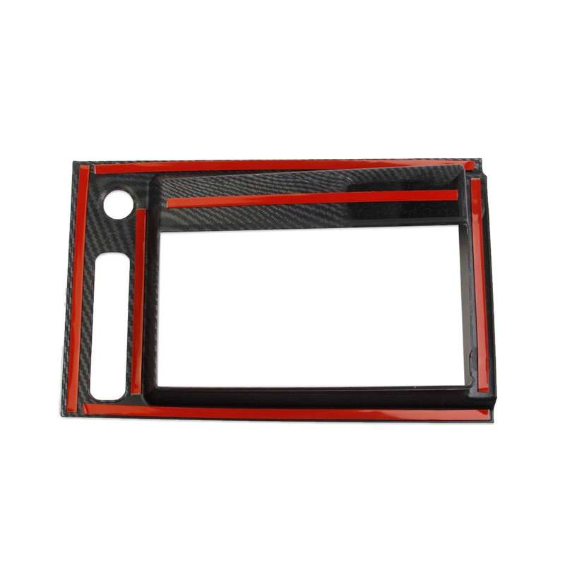 crosselec Carbon Fiber Center Console Armrest Button Panel Cover Trim