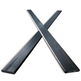2pcs 4x20mm Length 420mm Flat Carbon Fiber Bars,Pultruded Carbon Fiber Strips