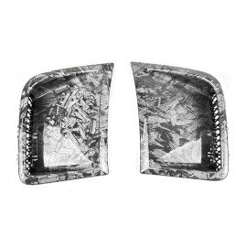 OE R&L Forged Carbon Effect Side Bumper Vent Bezel Fit 08-14 Subaru WRX STI