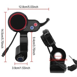 Electric Scooter LCD Display for H5 Electric Scooter Thumb Throttle Speedometer, E-Bike Thumb Throttle Controller with Waterproof Speedometer LCD Display Panel Electric Bike Scooter Controller