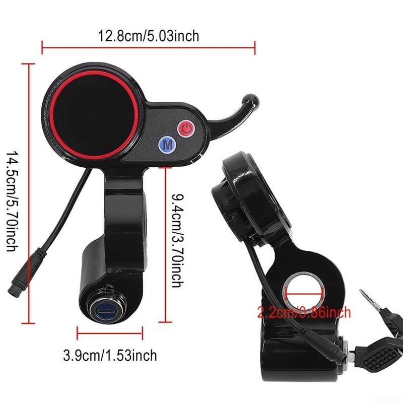Electric Scooter LCD Display for H5 Electric Scooter Thumb Throttle