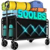 Wagons Carts Foldable, Collapsible Wagon Cart with Wheels, Large Wagons