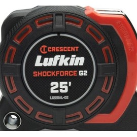 Lufkin Shockforce G2 - Cinta métrica de autocarga de 25 pies, L1225ALCME-02