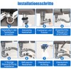 Expandable All-in-One Sink Drain Pipe, P Siphon Pipe for Double