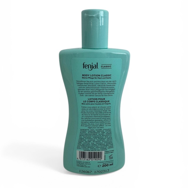 Fenjal Classic Body Lotion with Moisturing Natural Oil, Normal to
