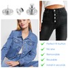 Ceryvop 8 Sets Jeans Button Pins, No-Sew Adjustable Waist Tightener