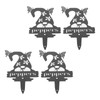 4pcs Gnome Plant Markers Rustproof Metal Plant Labels Fruits Vegetable