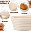 FoldTier 5 Pack Bread Proofing Baskets Set 9, 7.8 Round,