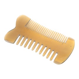 COLLBATH Luxury Style Mini Comb Natural Ox Horn Wide Fine Tooth for Tangle- Hair for Travel