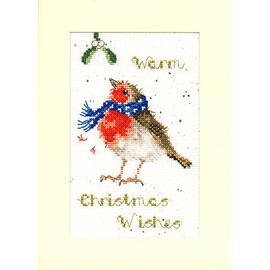 Bothy Threads Cross Stitch Christmas Card Kit - Warm Wishes