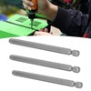 10Pcs 6mm Magnetic Screwdriver Bits Alloy Steel 1/4 Inch Hex