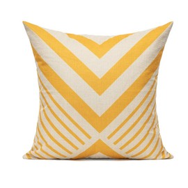 All Smiles Yellow Outdoor Throw Pillow Cases Decorative Cushion Covers Pillowcases 18 x 18 Set of 4 Accent Square Home Classroom Decor for Couch Sofa Patio,Kids Geometric Modern Decorations