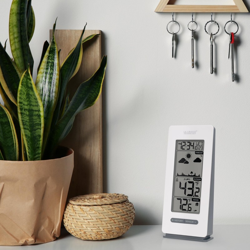 La Crosse Technology 308-1415FCT-NH Battery Operated Monochromatic Digital Forecast Station