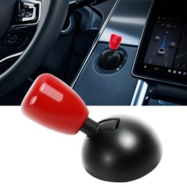 Push Start Joystick,Metal Push to Start Accessories,Car Engine Start Stop Button Cover Decorative,Rocker Lever Design,Suitable for Various Models.(Red)