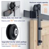 SMARTSTANDARD 20ft Heavy Duty Sturdy Double Sliding Barn Door Hardware