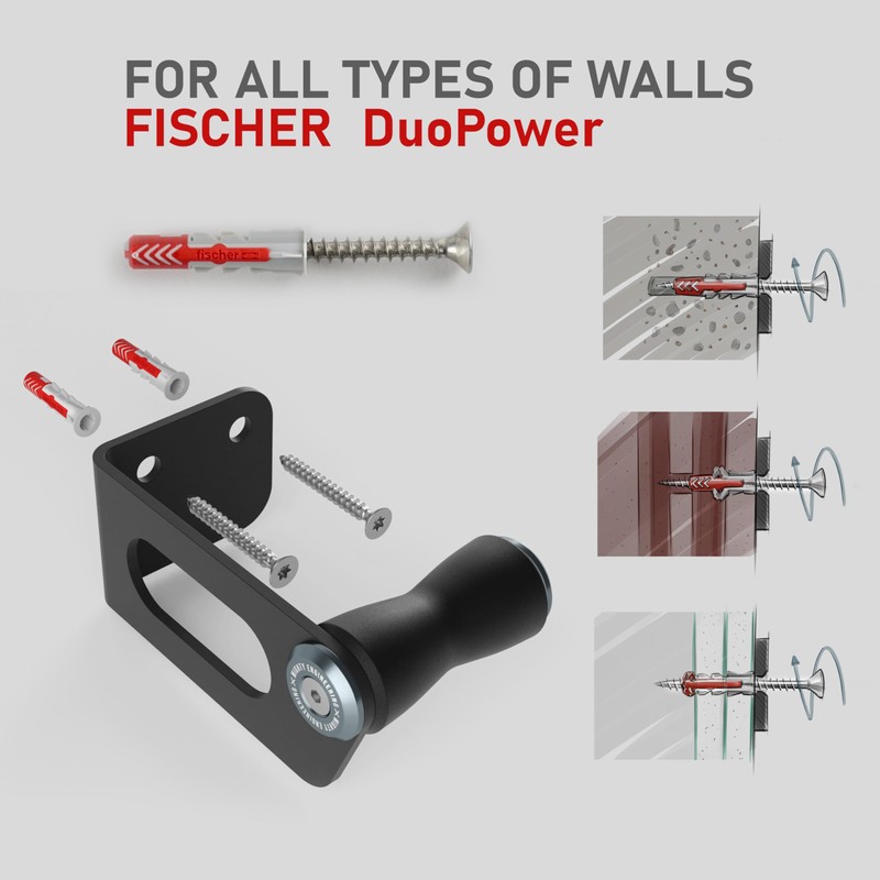 MIGHTY ENGINEERING Bicycle Wall Mount Lock-Up - Vertical Storage for