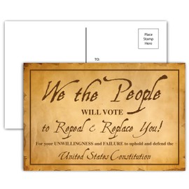 Guajolote Prints We The People - Assorted Political Protest Voting Postcards to Congress, Senate, Constituent - 4x6 inches, 24 Ct