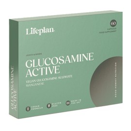 LIFEPLAN Glucosamine Active 60 Capsules – Glucosamine Supplement – Joint, Cartilage & Mobility Support – 81.66g