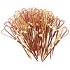Honbay 100PCS 12cm 4.7inch Heart Shaped Cocktail Picks Bamboo Picks