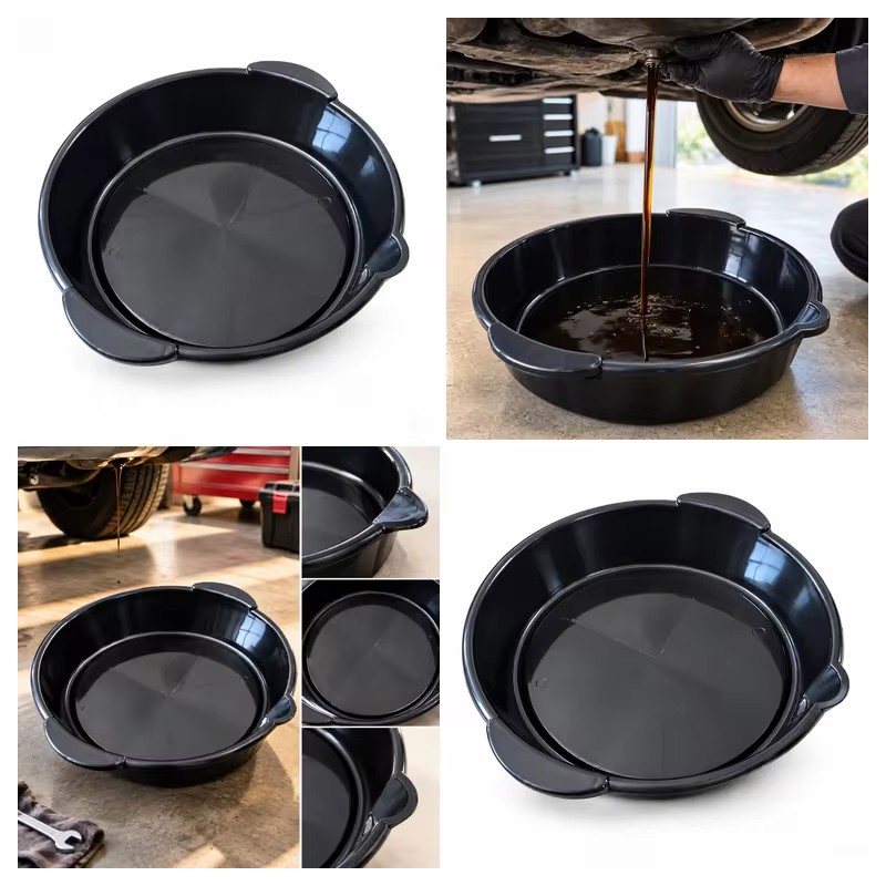 Automotive Oil Drain Pan for Car & Motorcycle Maintenance –