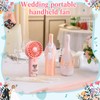 Tuanse 30 Pcs Wedding Mini Fans for Guests Portable Handheld