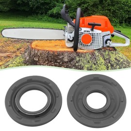 LT Easiyl 1 Set Chainsaw Seal Kit Compatible with Husqvarna 435 440 Clutch Side 16.6x32x3.7mm Magnetic Wheel Side 12x32x3.7mm with Gasket Small Cylinder Gasket Large