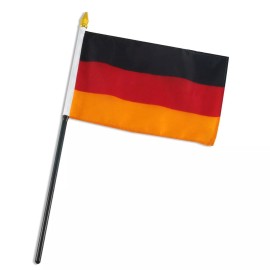 TRADEWINDS 4"x6" Germany Stick Flag Table Staff Desk Table