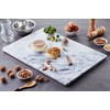 JEmarble Pastry Board 16x20 inch with Non-Slip Rubber Feets for