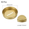 uxcell 50 Pcs Metal Coin Slot Lid 70mm Tinplate Canning