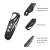 Beard Comb Steel, Folding Beard for Men Grooming & Combing