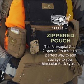 Marsupial Gear Zippered Pouch, Blaze, Large