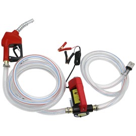 EBUY 12V Fuel Transfer Pump, 12GPM Diesel Transfer Pump Kit, Self Priming DC Electric Fuel Transfer Pump With Nozzle Hose, Suitable For Diesel, Kerosene, Transformer Oil