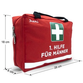 Dakita 1st Aid Bag for Men | Funny Gift for Man for Birthday or Father's Day | Funny Gift Packaging for Men, red, Men