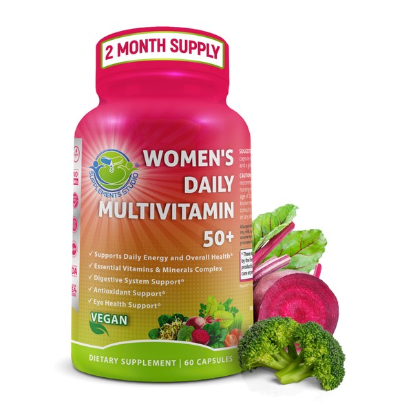 Women's Daily Multivitamin 50 Plus - Vegan Methylated Multivitamin for