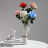 White Ceramic Vases Hand Bud Flower Vase for Decor Hhydroponic