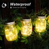 Mlambert Mason Jar Solar Lights 30 LEDs, 6 Pack Hanging