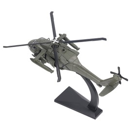 Keenso Diecast Helicopter Model,Kid Attack Helicopter Toy for Home Office Decoration (Type 2)