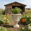 Griffin & Cherub Resin Urn Planter - Stone-Effect Finish, Renaissance