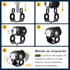 3 Par Faros Luces Led Para Motos Auto Doble Color